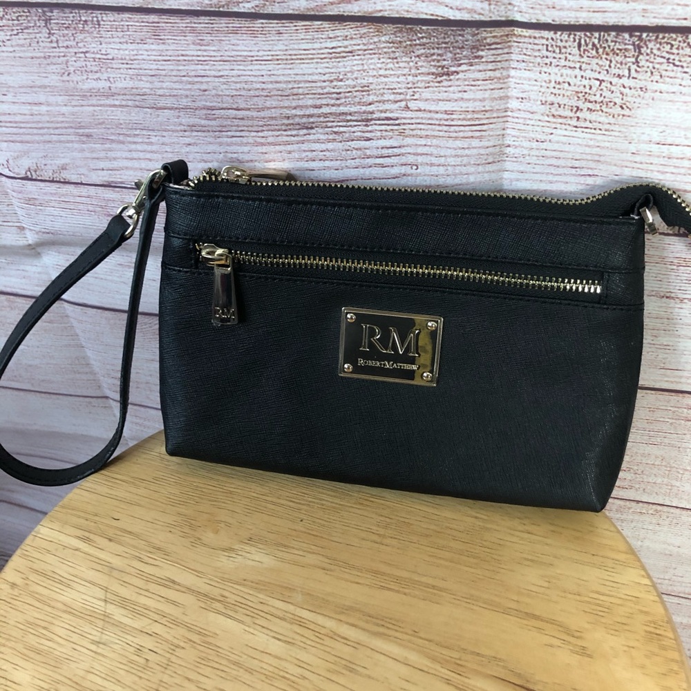 Robert Matthew Black Leather‎ Multipurpose Purse